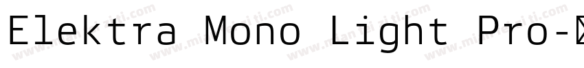 Elektra Mono Light Pro字体转换